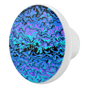 Bouton De Porte En Céramique Abstrait