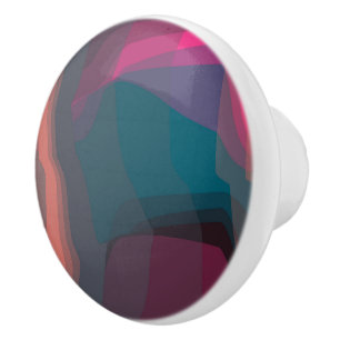 Bouton De Porte En Céramique Abstrait coloré