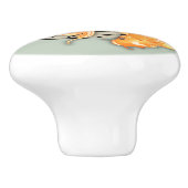 Bouton De Porte En Céramique Abstrait Koi Round Ceramic Knob (Côté)