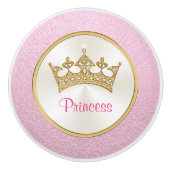 Bouton De Porte En Céramique Accessoires de chambre Princess, noeuds Princess (Devant)