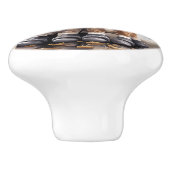 Bouton De Porte En Céramique adorable chèvre de bébé (Côté)