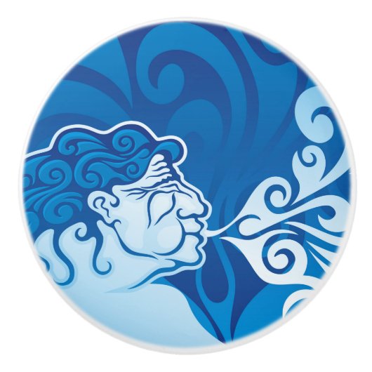 Bouton De Porte En Céramique Aeolus (Devant)