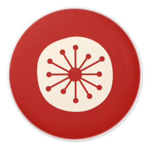 Bouton De Porte En Céramique Age atomique Retro les années 50 milieu du siècle 