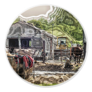 BOUTON DE PORTE EN CÉRAMIQUE AGRICULTURE