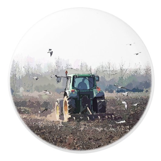 BOUTON DE PORTE EN CÉRAMIQUE AGRICULTURE (Devant)