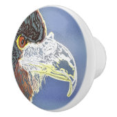 BOUTON DE PORTE EN CÉRAMIQUE AIGLE (Droite)