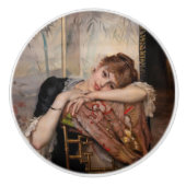 Bouton De Porte En Céramique Albert Edelfeel - La Parisienne / Virginie (Devant)