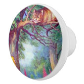 Bouton De Porte En Céramique Alice et le chat de Cheshire (Droite)