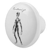 Bouton De Porte En Céramique Alien UFO Thunder_Cove (Droite)