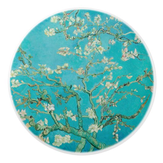 Bouton De Porte En Céramique Almond Blossom Van Gogh (Devant)