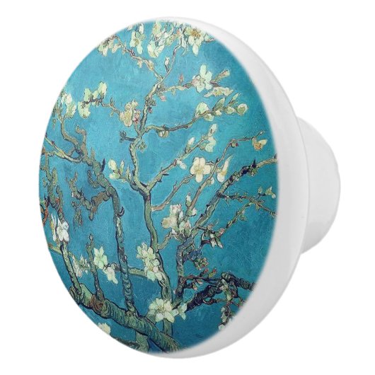 Bouton De Porte En Céramique Almond Blossoms (Droite)