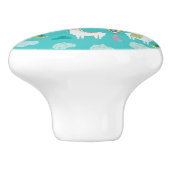 Bouton De Porte En Céramique Alpaga de lamas (Côté)