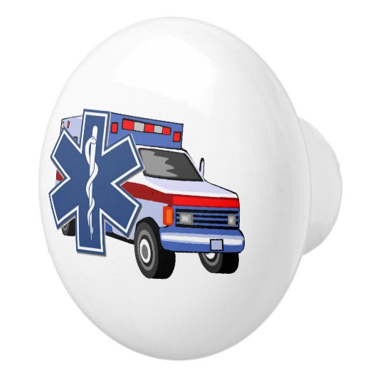 Bouton De Porte En Céramique Ambulance EMS  (Droite)