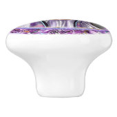 Bouton De Porte En Céramique Âme violette (Côté)