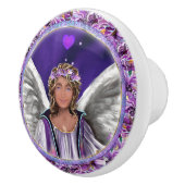 Bouton De Porte En Céramique Âme violette (Droite)