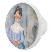 Bouton De Porte En Céramique Amedeo Modigliani - Petite fille en bleu (Droite)