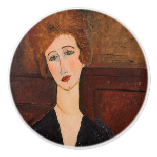 Bouton De Porte En Céramique Amedeo Modigliani - Portrait d'une femme