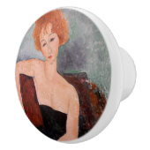 Bouton De Porte En Céramique Amedeo Modigliani - Robe de soirée pour filles rou (Droite)