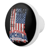 Bouton De Porte En Céramique Amérique - Pays des libres (Droite)