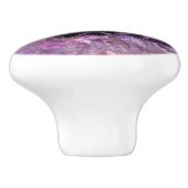 Bouton De Porte En Céramique Améthyste pourpre (Côté)