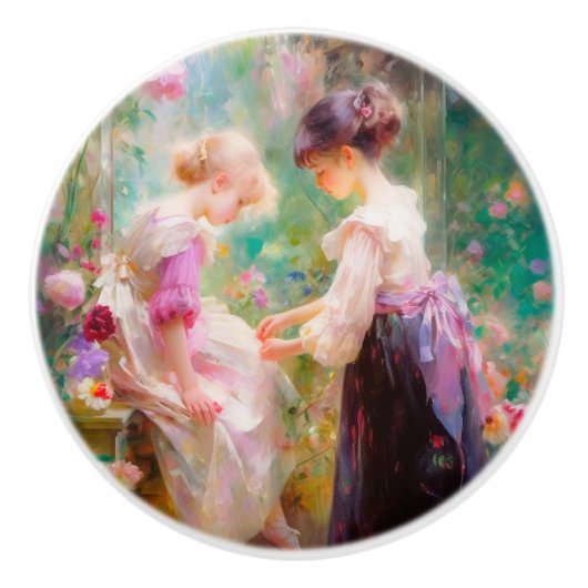 Bouton De Porte En Céramique Amitié (Devant)