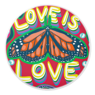Bouton De Porte En Céramique Amour est Amour Bouton en Céramique Papillon