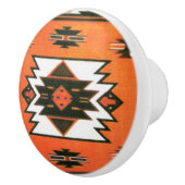 Bouton De Porte En Céramique Amusement motif du sud-ouest (Droite)