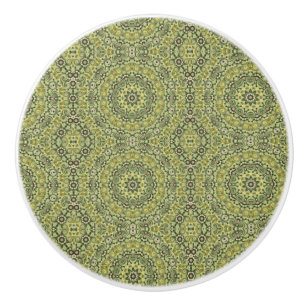 Bouton De Porte En Céramique Amusez-vous avec le vert citron