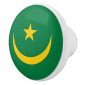 Bouton De Porte En Céramique Ancien drapeau mauritanien (Droite)