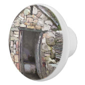 BOUTON DE PORTE EN CÉRAMIQUE ANCIENNE ANGLETERRE (Droite)