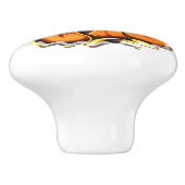 BOUTON DE PORTE EN CÉRAMIQUE ANCIENNE ANGLETERRE (Côté)