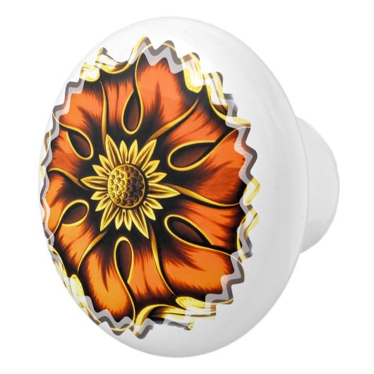 BOUTON DE PORTE EN CÉRAMIQUE ANCIENNE ANGLETERRE (Droite)