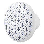 Bouton De Porte En Céramique Ancre maritime (Droite)