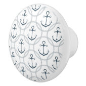 Bouton De Porte En Céramique Ancre maritime (Droite)