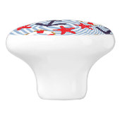 Bouton De Porte En Céramique Ancre maritime (Côté)