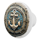Bouton De Porte En Céramique Ancres Aweigh (Droite)