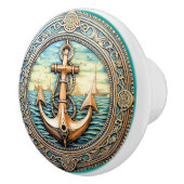 Bouton De Porte En Céramique Ancres Aweigh (Droite)