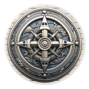 Bouton De Porte En Céramique Ancres Aweigh Ceramic Knob
