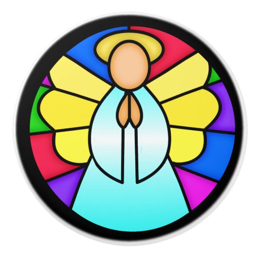 Bouton De Porte En Céramique Angel Ceramic Knob (Devant)