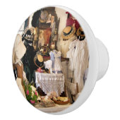 BOUTON DE PORTE EN CÉRAMIQUE ANGLETERRE VICTORIENNE (Droite)