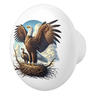 Bouton De Porte En Céramique animal amateur d'oiseaux cool