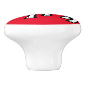 Bouton De Porte En Céramique Animal de chèvre Thunder_Cove (Côté)