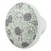 Bouton De Porte En Céramique animaux 1 de safari (Droite)