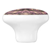 Bouton De Porte En Céramique Antiquité rose victorienne (Côté)