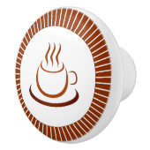 Bouton De Porte En Céramique Any Time Is Coffee Time (Droite)