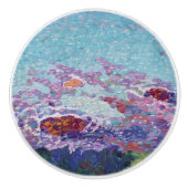 Bouton De Porte En Céramique Aquarelle Abstraite (Devant)