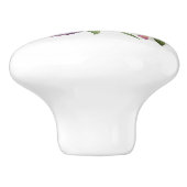 Bouton De Porte En Céramique Aquarelle Colibri et fleurs (Côté)