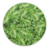 Bouton De Porte En Céramique aquarelle de nénuphar (Devant)