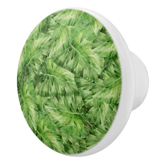 Bouton De Porte En Céramique aquarelle de nénuphar (Droite)