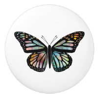 Aquarelle Monarque Papillon coloré